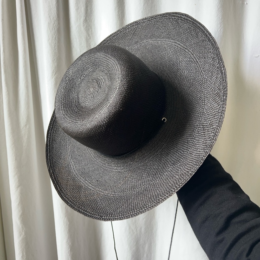 Elegant Black Wide-Brim Hat